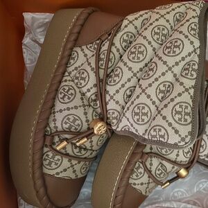 TORY BURCH MONOGRAM SLEEPING BAG BOOT